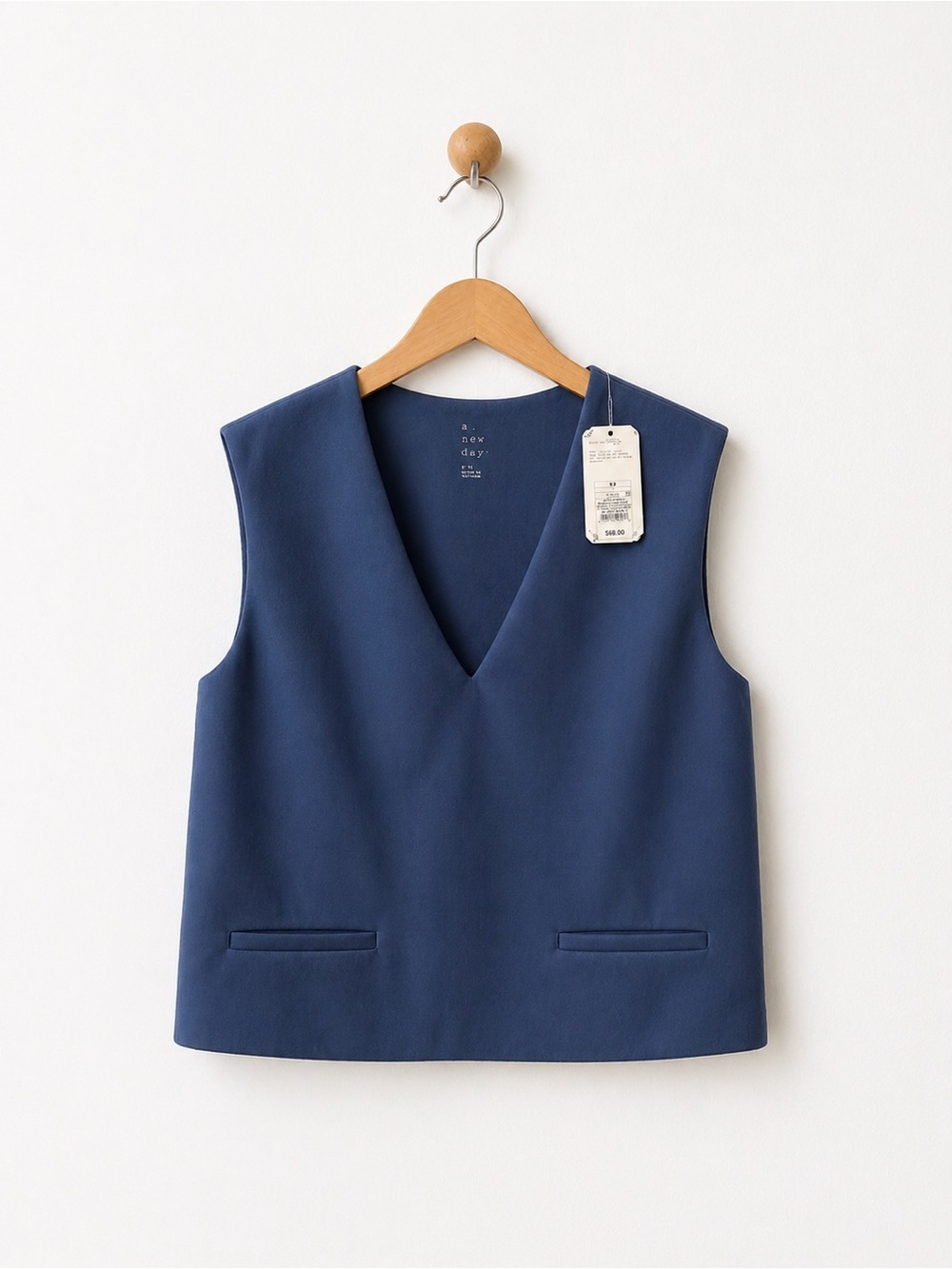 a new day V‑Neck Sleeveless Shell Top - Navy
